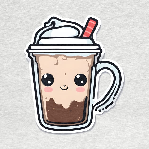 cute iced coffee by CAFFEIN